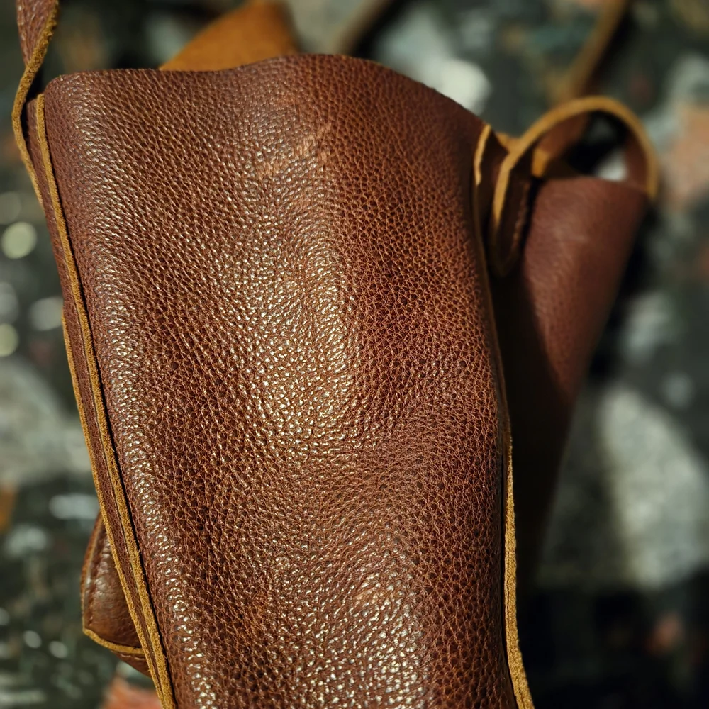Portland Leather Rich Brown Shoulder Bag - Picture 3 of 5
